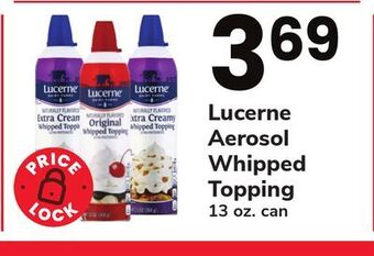 ACME Lucerne aerosol whipped topping offer
