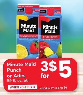 ACME Minute maid punch or ades offer