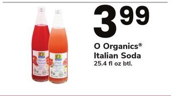 ACME O organics italian soda offer