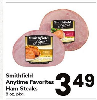 ACME Smithfield anytime favorites ham steaks offer