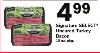 ACME Signature select uncured turkey bacon offer
