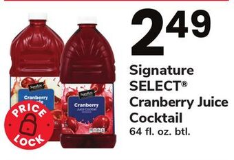 ACME Signature select cranberry juice cocktail offer