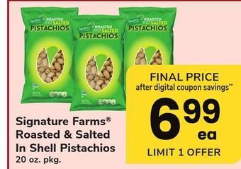 ACME Signature farms roasted & salted in shell pistachios offer