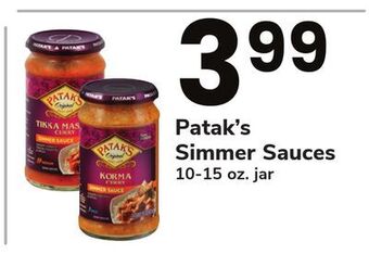 ACME Patak's simmer sauces offer