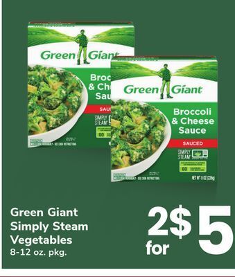 ACME Green giant simply steam vegetables offer