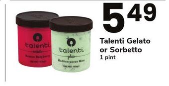 ACME Talenti gelato or sorbetto offer
