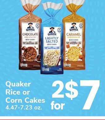 ACME Quaker rice or corn cakes offer