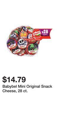 BJ’s Babybel mini original snack cheese, 28 ct offer