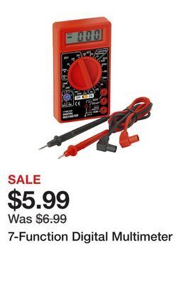 Harbor Freight Tools 7-function digital multimeter offer