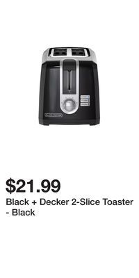 BJ’s Black + decker 2-slice toaster - black offer
