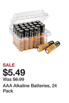 Harbor Freight Tools Aaa alkaline batteries, 24 pack offer