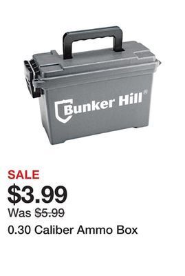 Harbor Freight Tools 0.30 caliber ammo box offer