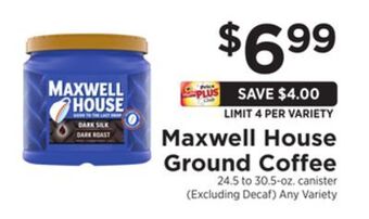 ShopRite Ground coffee offer