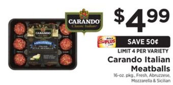 ShopRite Italian meatballs offer
