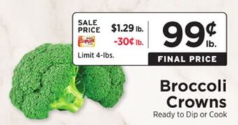 ShopRite Broccoli crowns offer