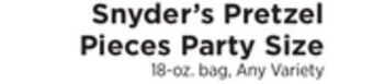 ShopRite Pretzel pieces party size offer