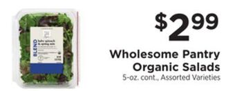 ShopRite Organic salads offer