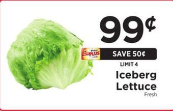 ShopRite Iceberg lettuce offer