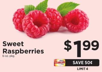 ShopRite Sweet raspberries offer