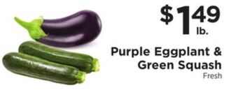 ShopRite Purple eggplant & green squash offer