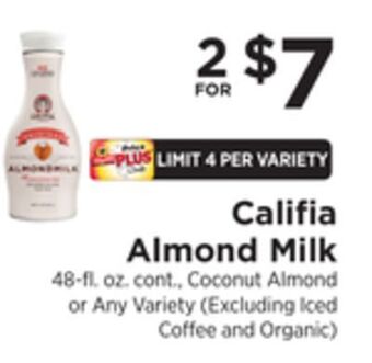 ShopRite Almond milk offer