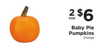 ShopRite Baby pie pumpkins offer