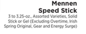 ShopRite Speed stick offer