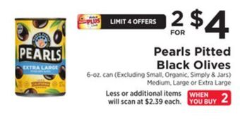 ShopRite Pitted black olives offer