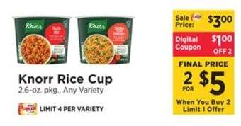 ShopRite Rice cup offer