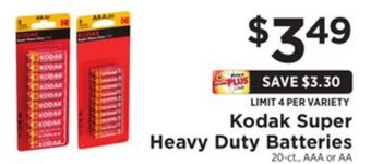 ShopRite Super heavy duty batteries offer
