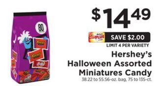 ShopRite Halloween assorted miniatures candy offer