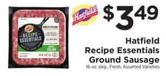 ShopRite Recipe essentials ground sausage offer