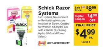 ShopRite Razor systems offer
