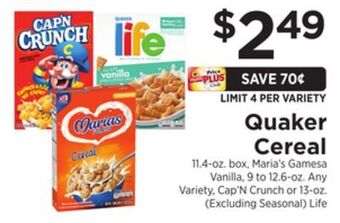 ShopRite Cereal offer