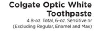 ShopRite Optic white toothpaste offer