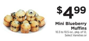 ShopRite Mini blueberry muffins offer