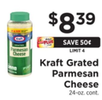 ShopRite Grated parmesan cheese offer