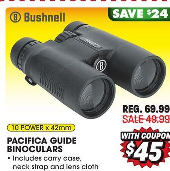 Big 5 Bushnell pacifica guide 10x42mm binoculars offer