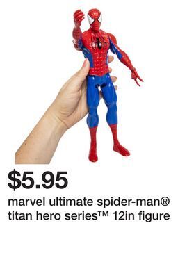 Five Below Marvel ultimate spider-man titan hero series 12in figure offer