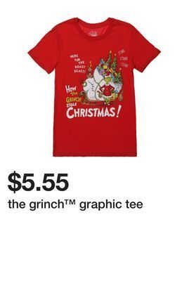 Five Below The grinch graphic tee offer