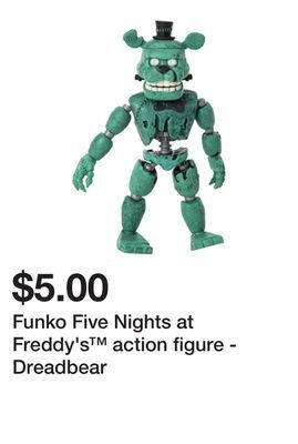 Five Below Funko five nights at freddy's action figure - dreadbear offer