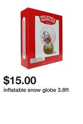 Five Below Inflatable snow globe 3.8ft offer