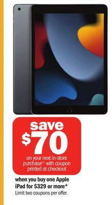 Meijer Apple ipad offer