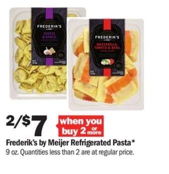 Meijer Frederik's by meijer refrigerated pasta offer