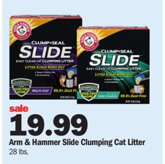 Meijer Arm & hammer slide clumping cat litter offer