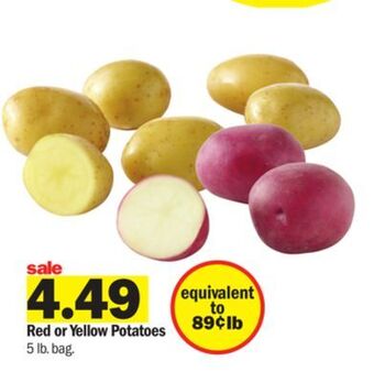 Meijer Red or yellow potatoes offer