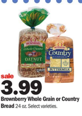 Meijer Brownberry whole grain or country bread offer
