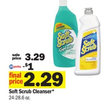 Meijer Soft scrub cleanser offer