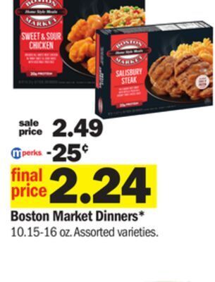 Meijer Boston market dinners offer
