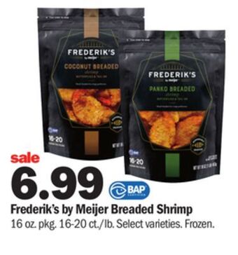 Meijer Frederik's by meijer breaded shrimp offer